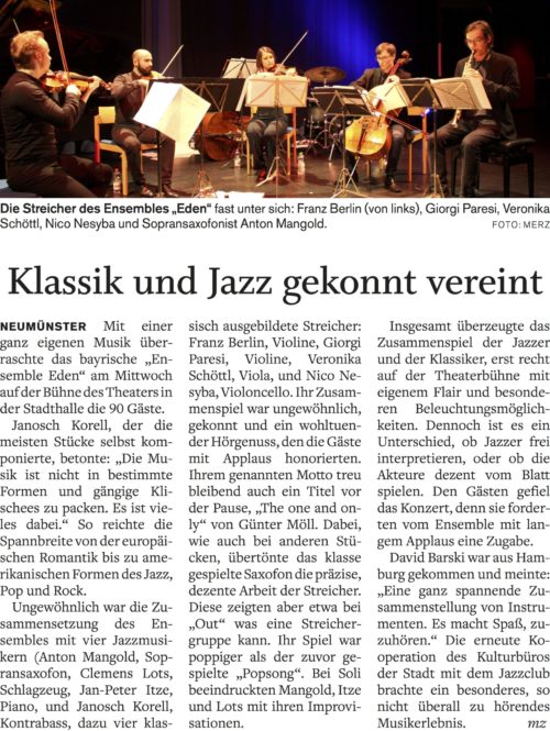 Ensemble EDEN - Holsteinischer Courier