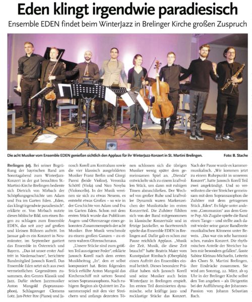 Ensemble Eden - Winterjazz Brelingen